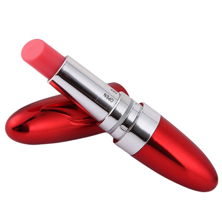 Вибростимулятор помада Vibrating Lipstick красный 