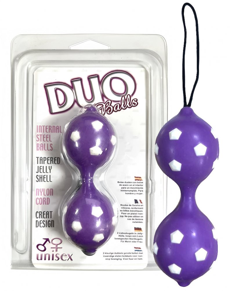 Двойные вагинальные шарики Duo Balls Hot Purple