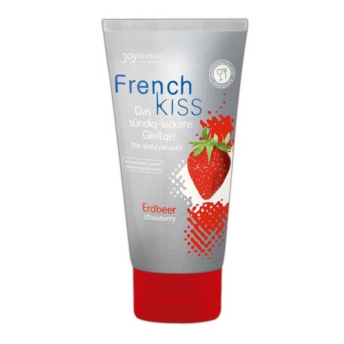 Съедобная смазка со вкусом клубники Frenchkiss 75 мл