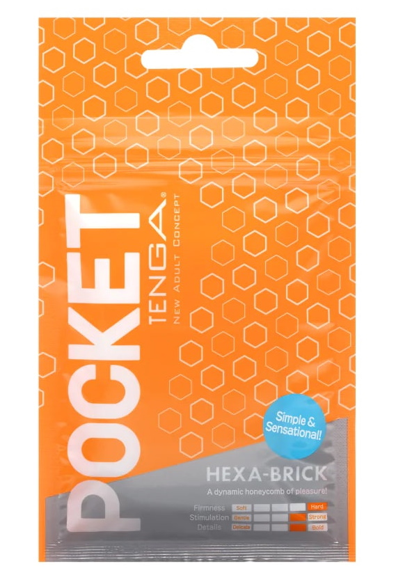 Карманный мастурбатор Tenga Pocket Hexa-Brick