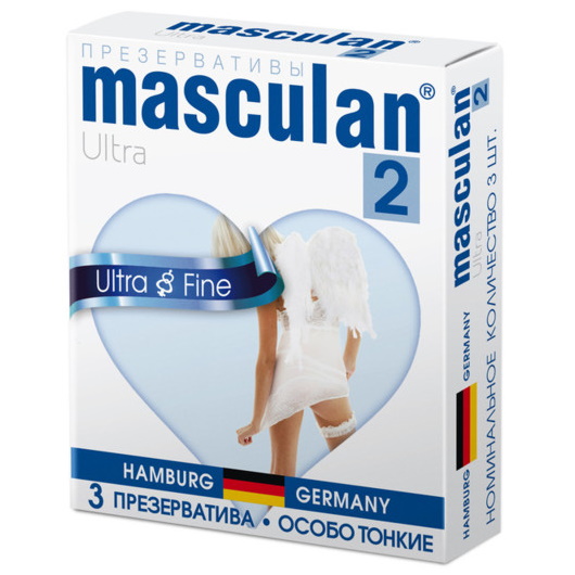 Презервативы Masculan Ultra 2, особо тонкие 3 шт