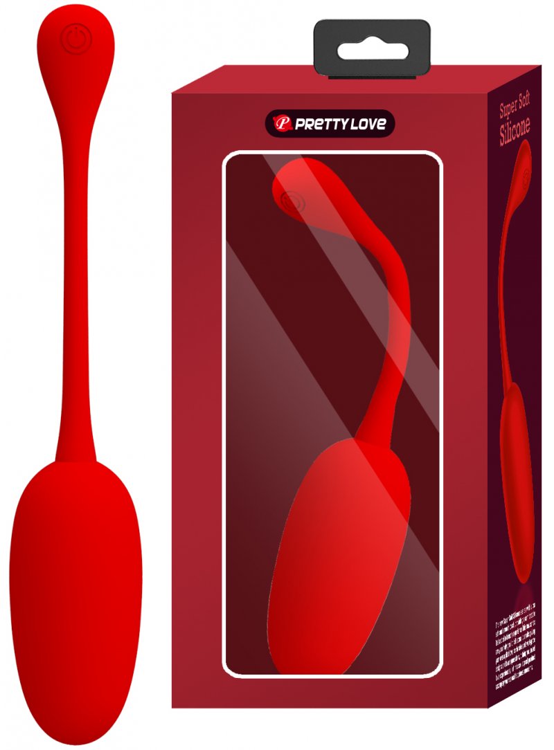 Перезаряжаемое виброяйцо Pretty Love Knucker красное