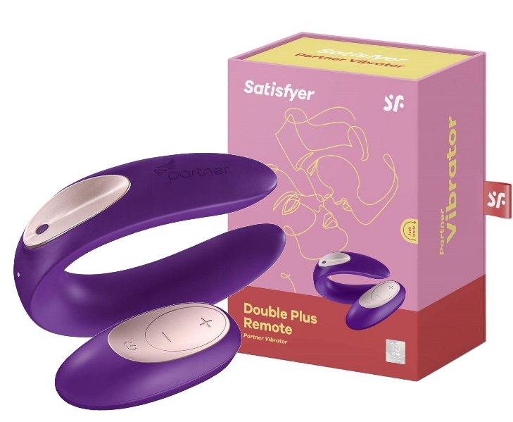 Вибратор для пар с пультом дистанционного управления Satisfyer Double Plus Remote