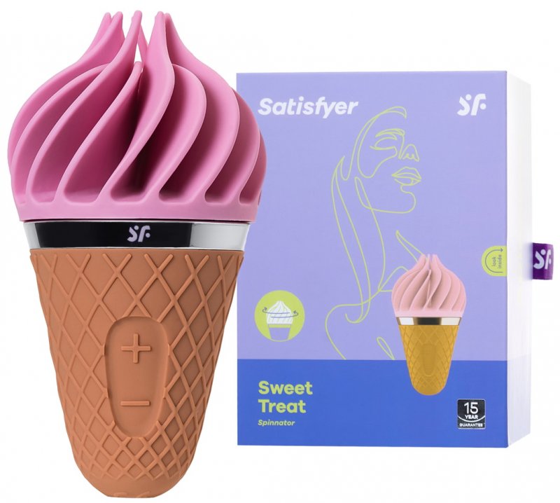 Вращающийся стимулятор Satisfyer Sweet Treat розовый