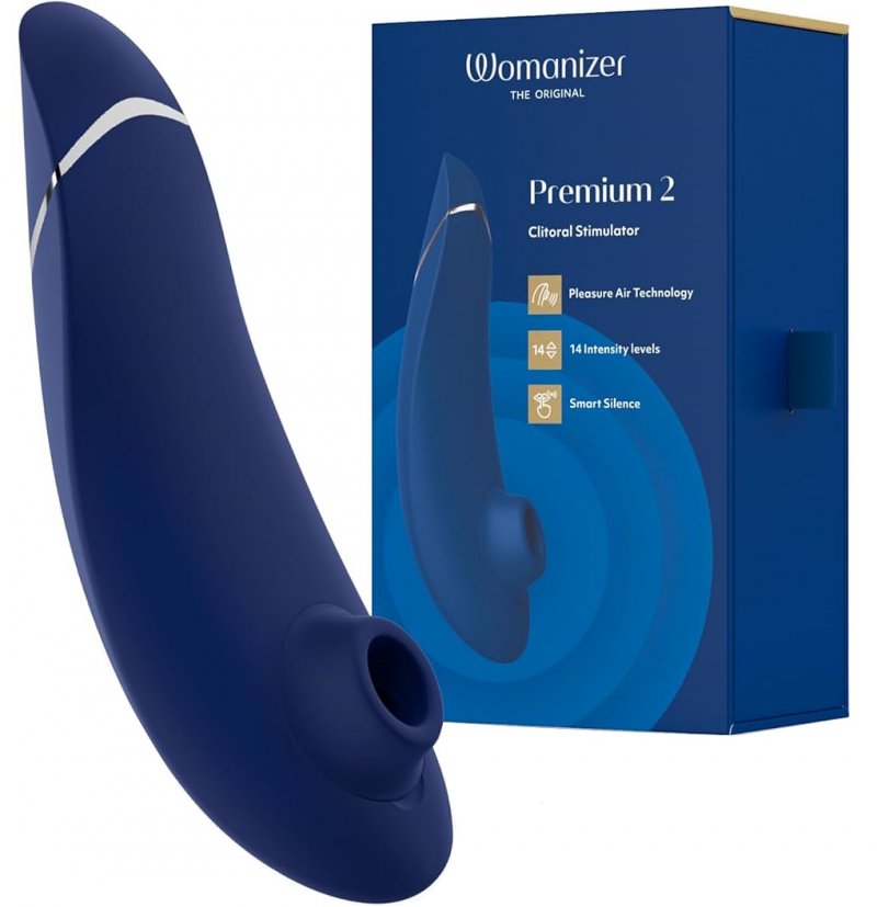 Бесконтактный стимулятор клитора Womanizer Premium 2 Blueberry