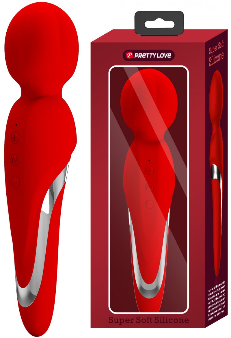 Перезаряжаемый вибромассажер Pretty Love Walter красный