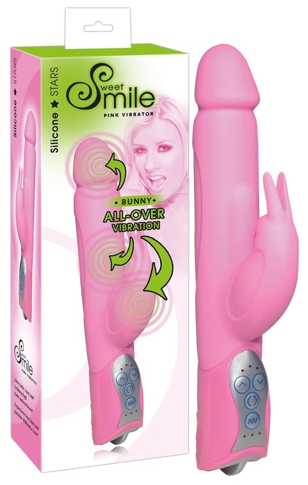 Smile Вибратор Hi-Tech Bunny розовый