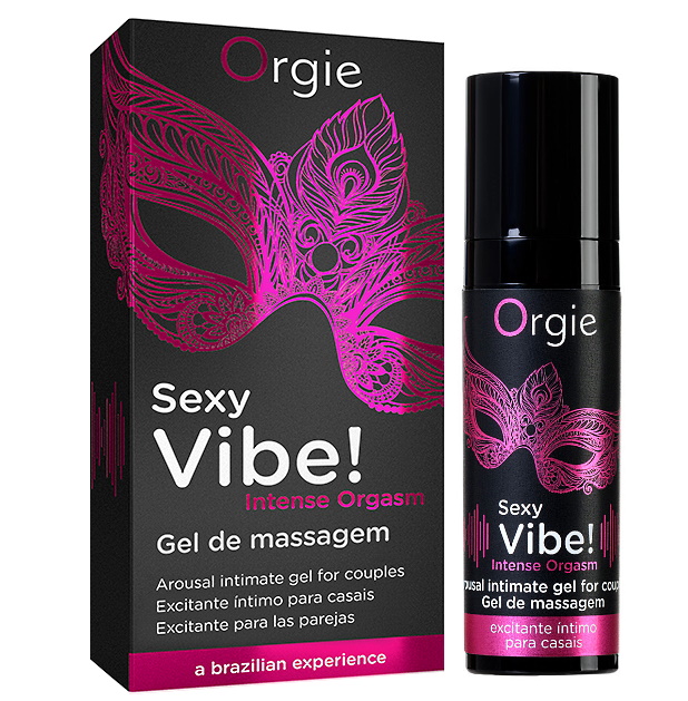 Стимулирующий гель-смазка Orgie Sexy Vibe Intense Orgasm с покалывающим, разогревающим и охлаждающим эффектом 15 мл