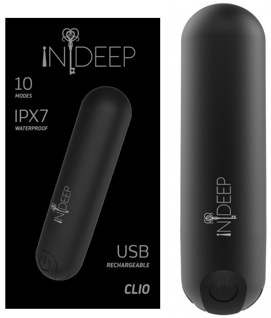 Перезаряжаемая вибропуля Indeep Clio Black