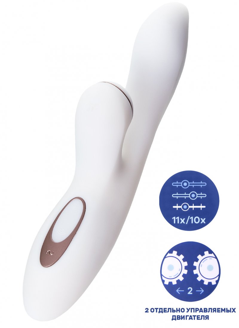 Вибратор с вакуумно-волновым стимулятором клитора Satisfyer Pro+ G-Spot