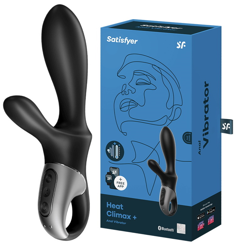 Анальный смарт-вибратор с подогревом и стимулятором промежности Satisfyer Heat Climax+ ДЕФОРМИРОВАННАЯ УПАКОВКА