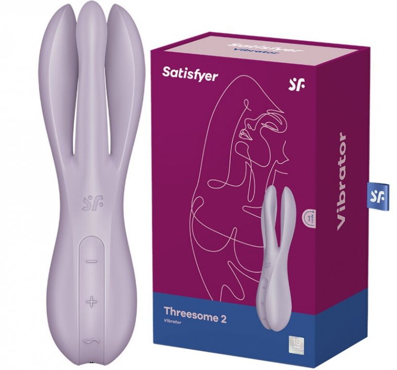 Вибростимулятор клитора и половых губ Satisfyer Threesome 2 Violet