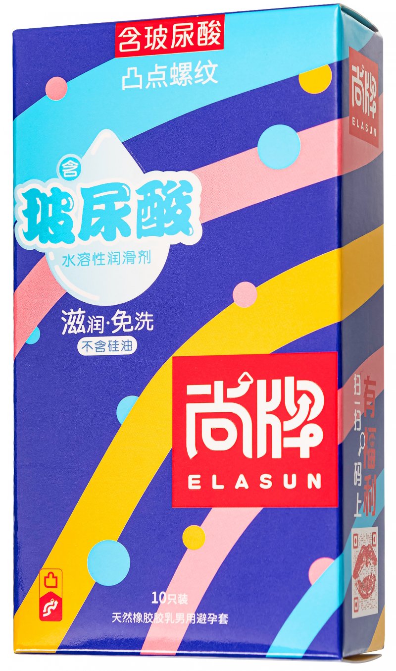 Ребристые презервативы с пупырышками Elasun Ribbet and Dotted 10 шт