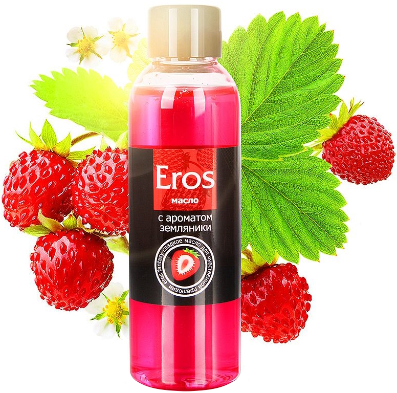 Массажное масло с ароматом земляники Eros Exotic 75 мл