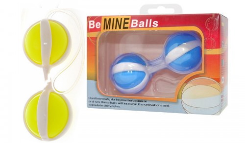 Вагинальные шарики Be Mine Balls желтые