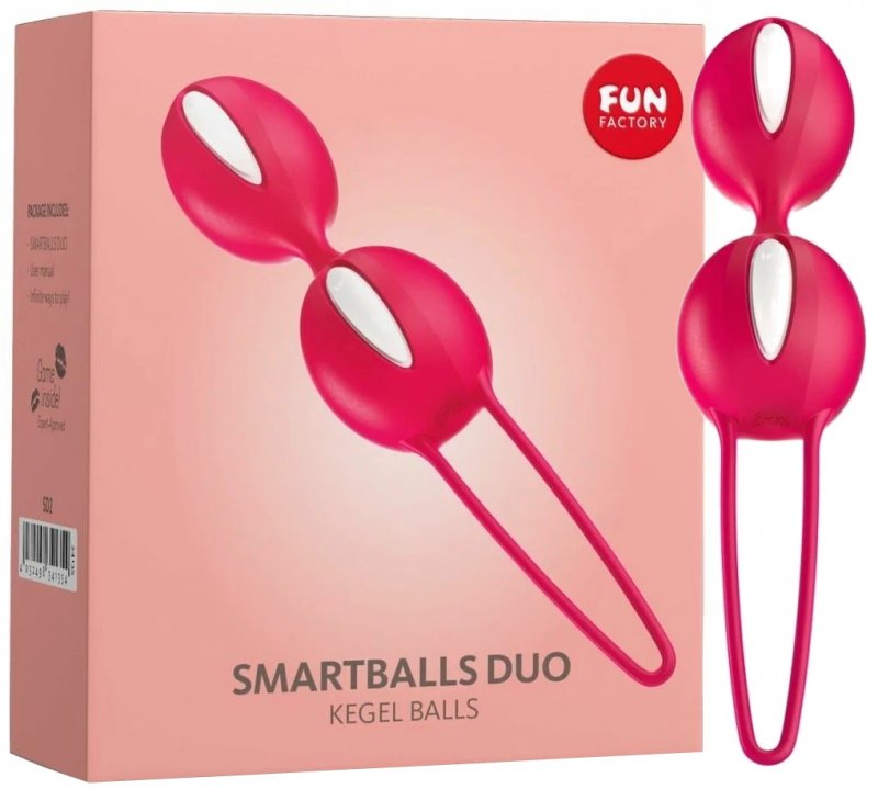 Шарики вагинальные Fun Factory Smartballs Teneo Duo красно-белые