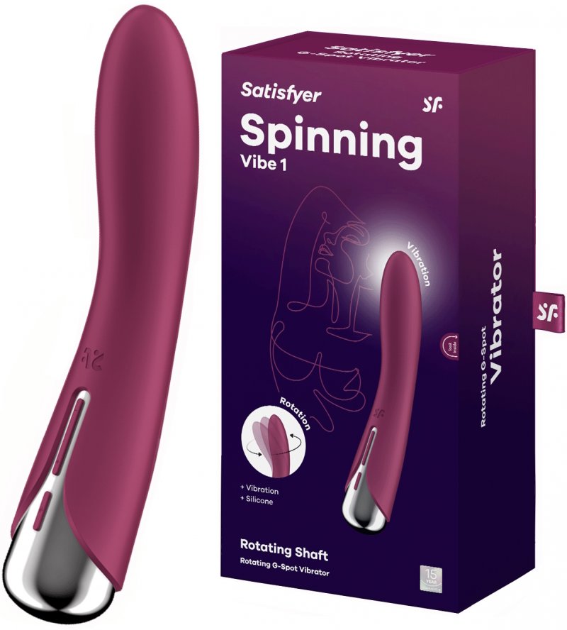 Вибратор для точки G с ротацией Satisfyer Spinning Vibe 1 Red