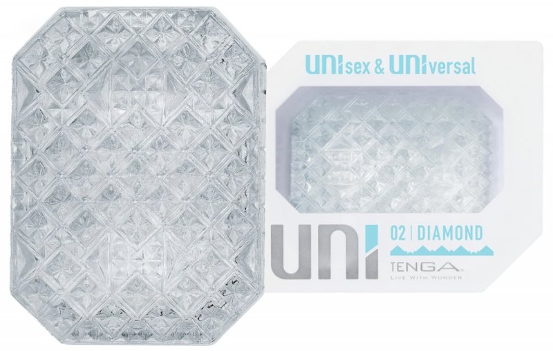 Мастурбатор Tenga Uni Diamond прозрачный
