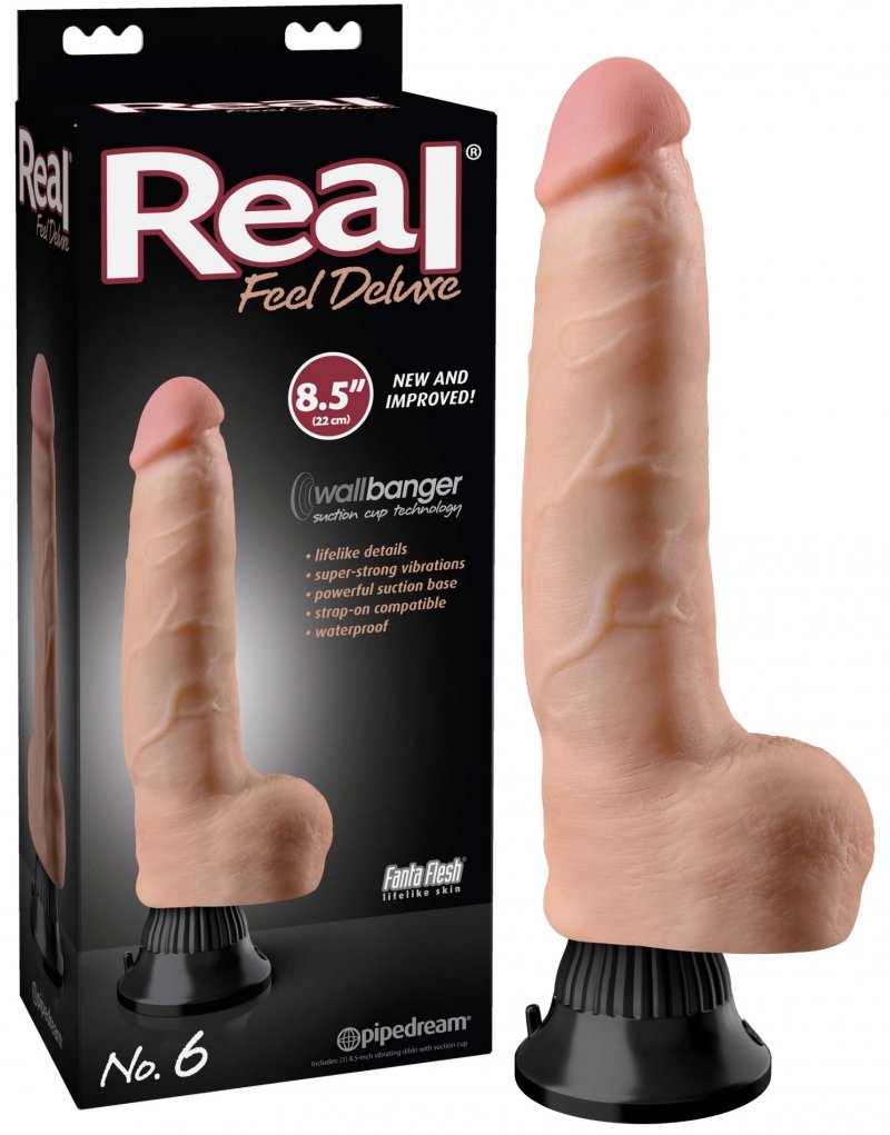 Фаллоимитатор с вибрацией Real Feel Deluxe No.6 26 см