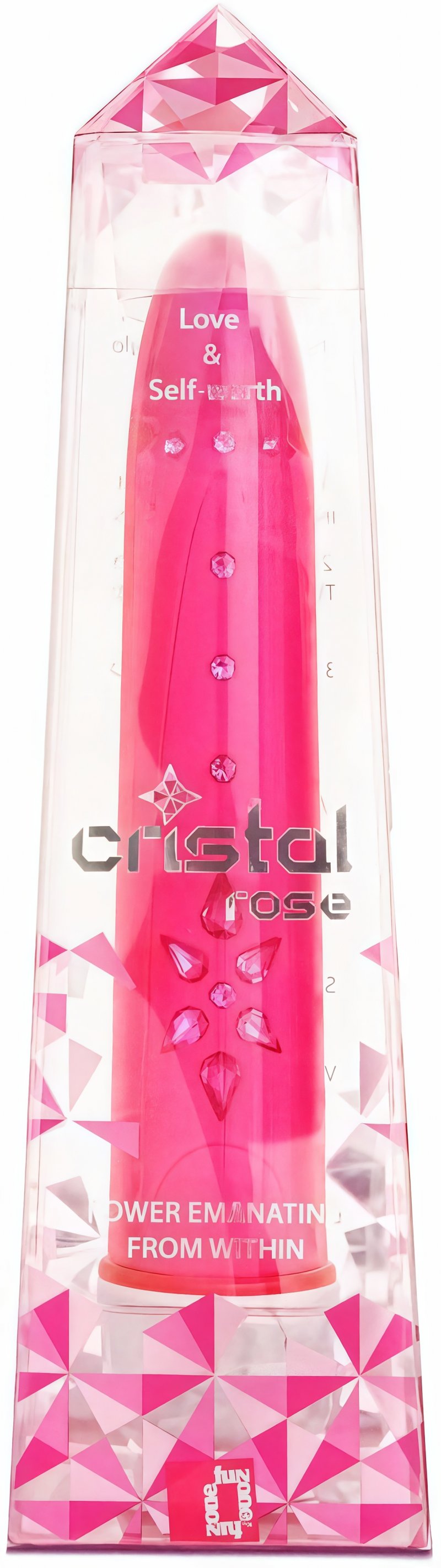 Розовый вибратор со стразами Cristal 6x Vibe Rose 18 см