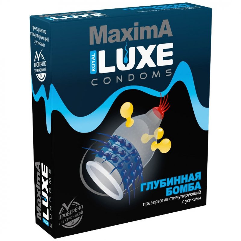 Презерватив Luxe Maxima Глубинная Бомба 1 шт