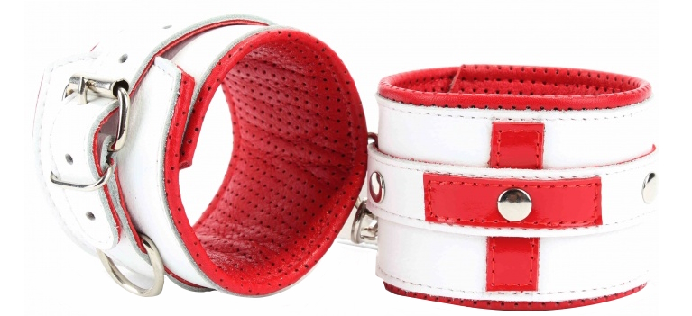 Оковы на ноги из натуральной кожи для ролевых игр