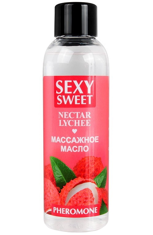 Массажное масло Nectar Lychee с феромонами 75 мл