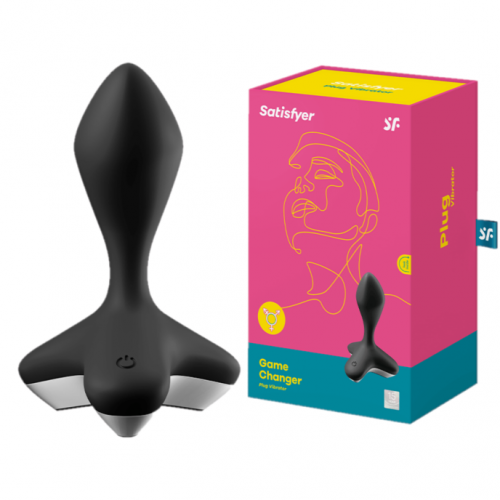 Анальная пробка с вибрацией Satisfyer Game Changer черная