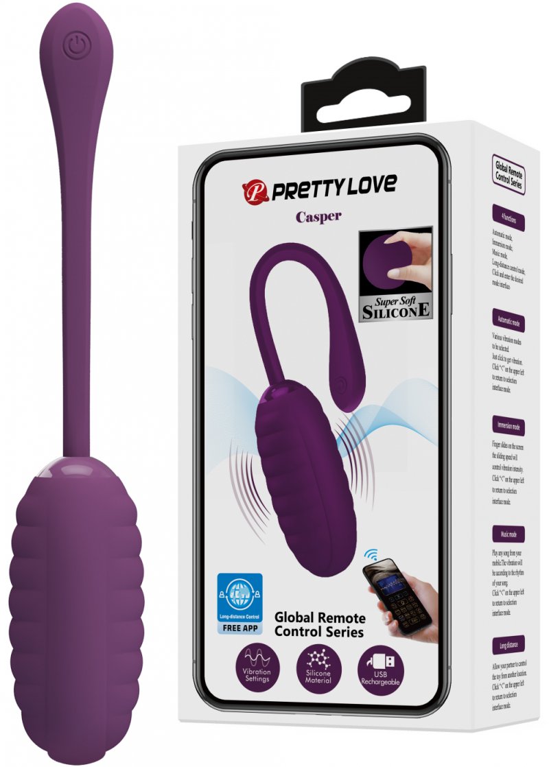 Смарт-виброяйцо Pretty Love Casper фиолетовое