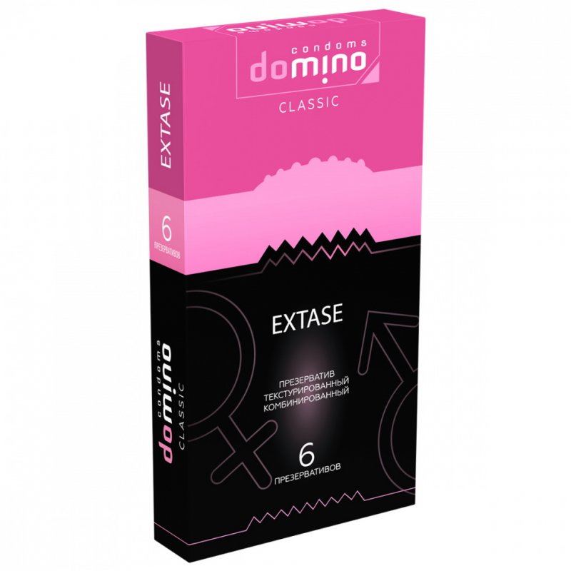 Презервативы точечно-рифленые Domino Classic Extase 6 шт