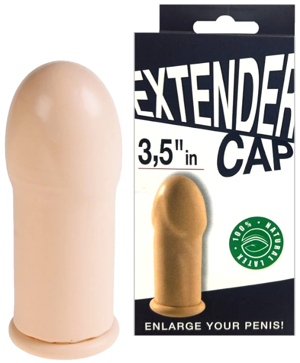 Удлиняющая латексная насадка Extender + 9 см