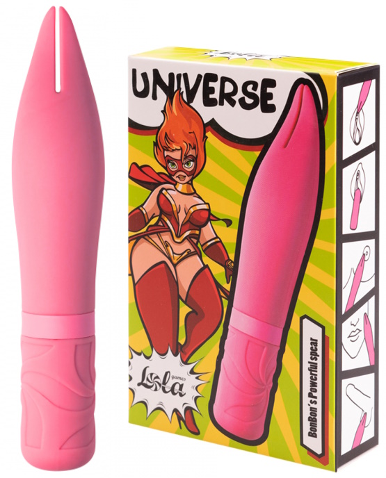 Перезаряжаемый вибростимулятор Universe Bobon’s Powerful Spear Pink