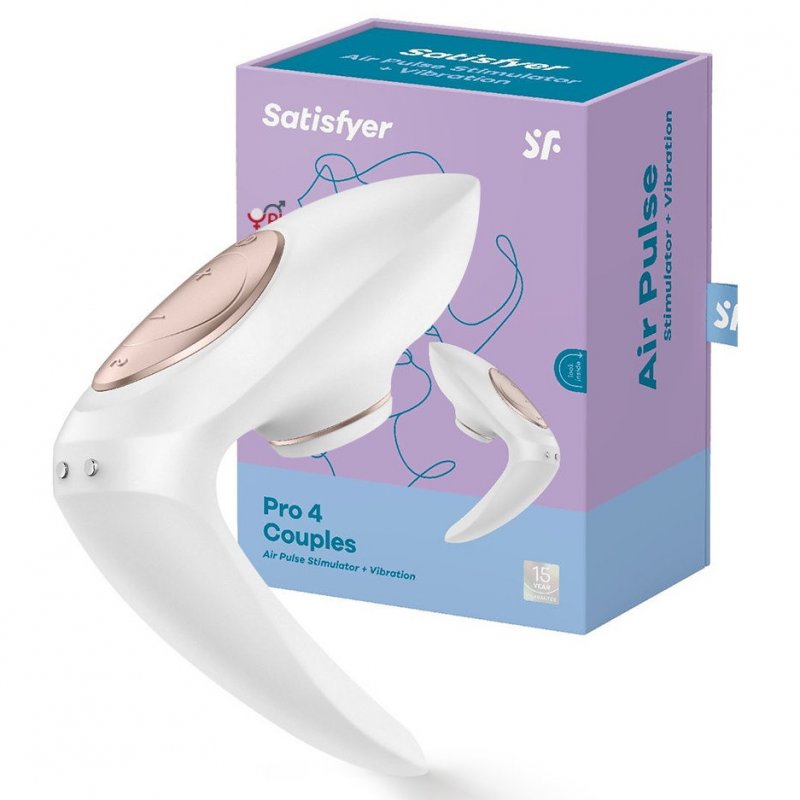 Бесконтактный вакуум-волновой стимулятор для пар Satisfyer Pro 4 Couples ДЕФОРМИРОВАННАЯ УПАКОВКА