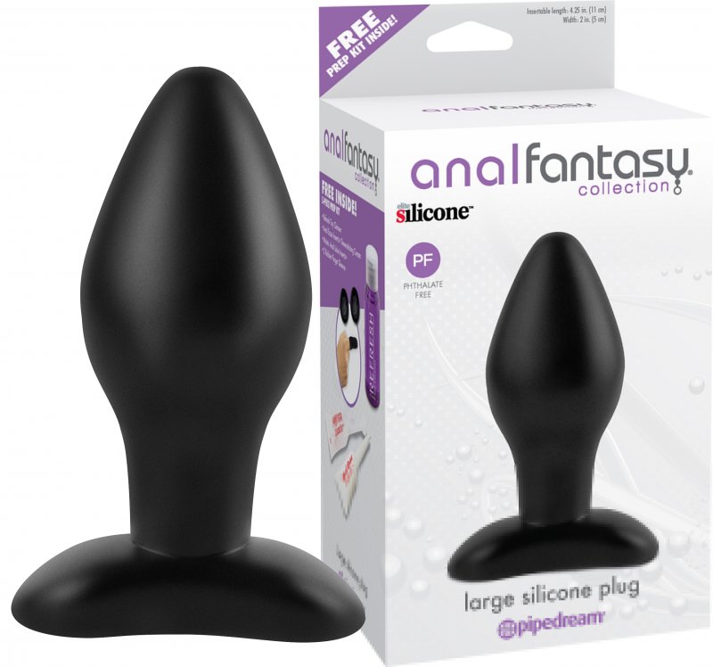 Анальная пробка AFC Large Silicone Plug Black