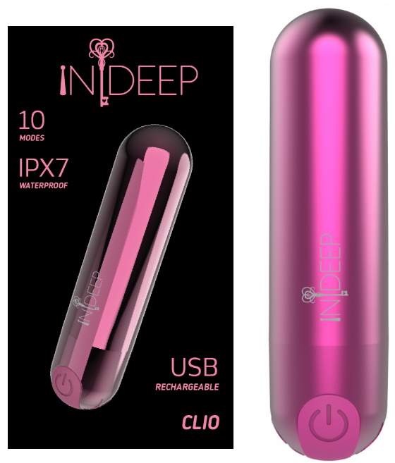 Перезаряжаемая вибропуля Indeep Clio Magenta