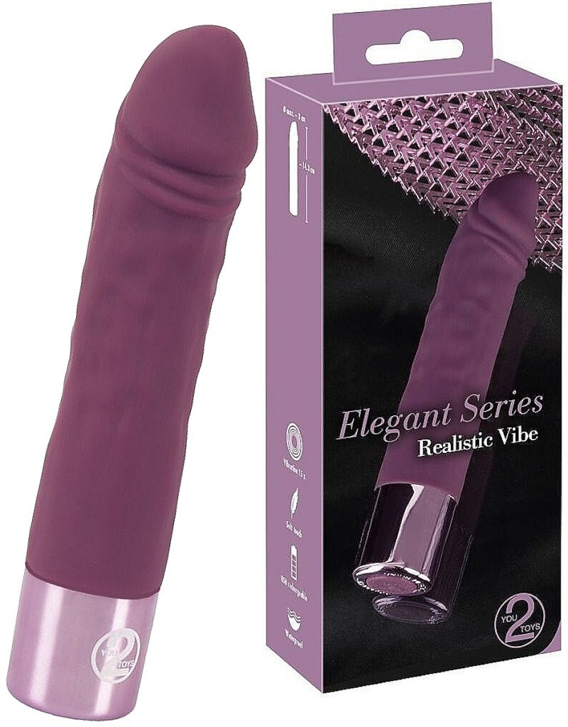 Реалистичный мини-вибратор Elegant Series Realistic Vibe