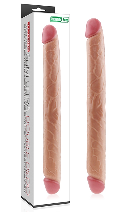 Двойной фаллоимитатор Realistic Slim Ultra Double Dildo