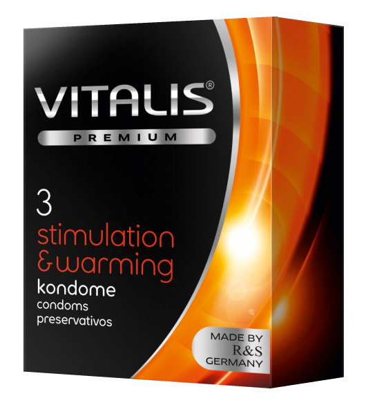 Презервативы Vitalis Premium №3 Stimulation and Warming с согревающим эффектом