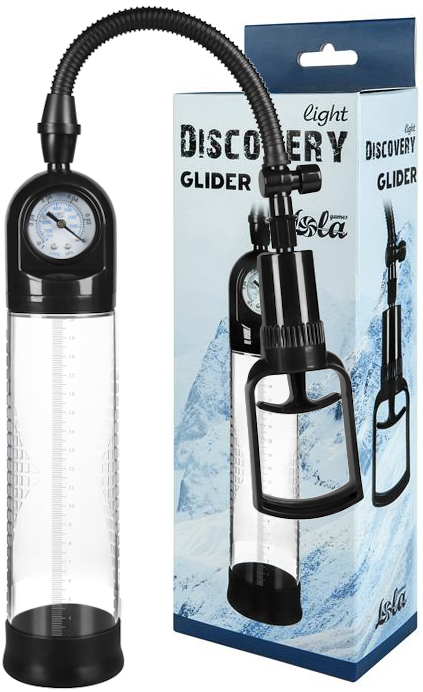 Вакуумная помпа с манометром Discovery Light Glider прозрачная