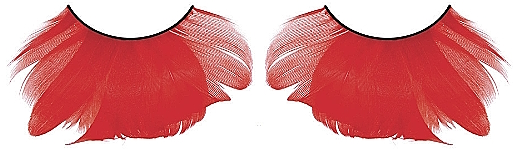 Накладные ресницы красные перья Baci