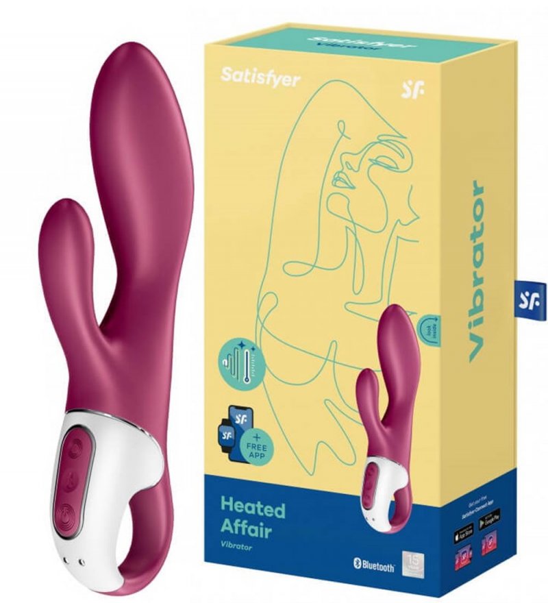 Смарт-вибратор для точки G с клиторальным стимулятором Satisfyer Heated Affair