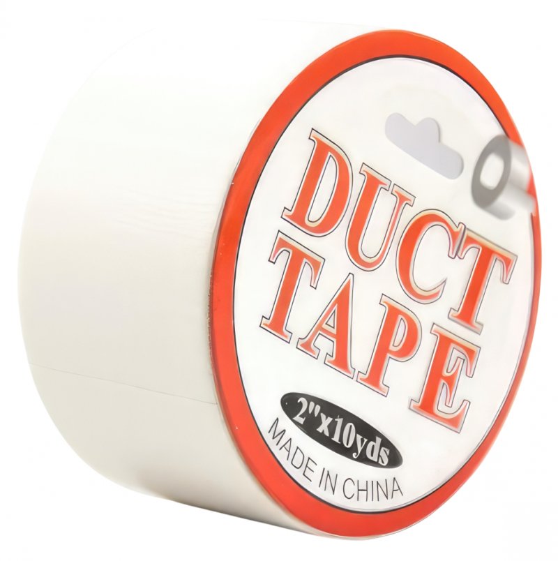 Бондажный скотч Duct Tape белый 15 м