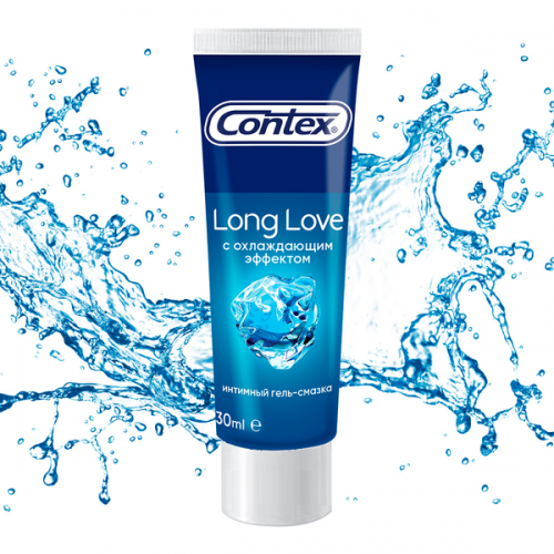 Гель-смазка Contex Long Love с охлаждающим эффектом 30 мл