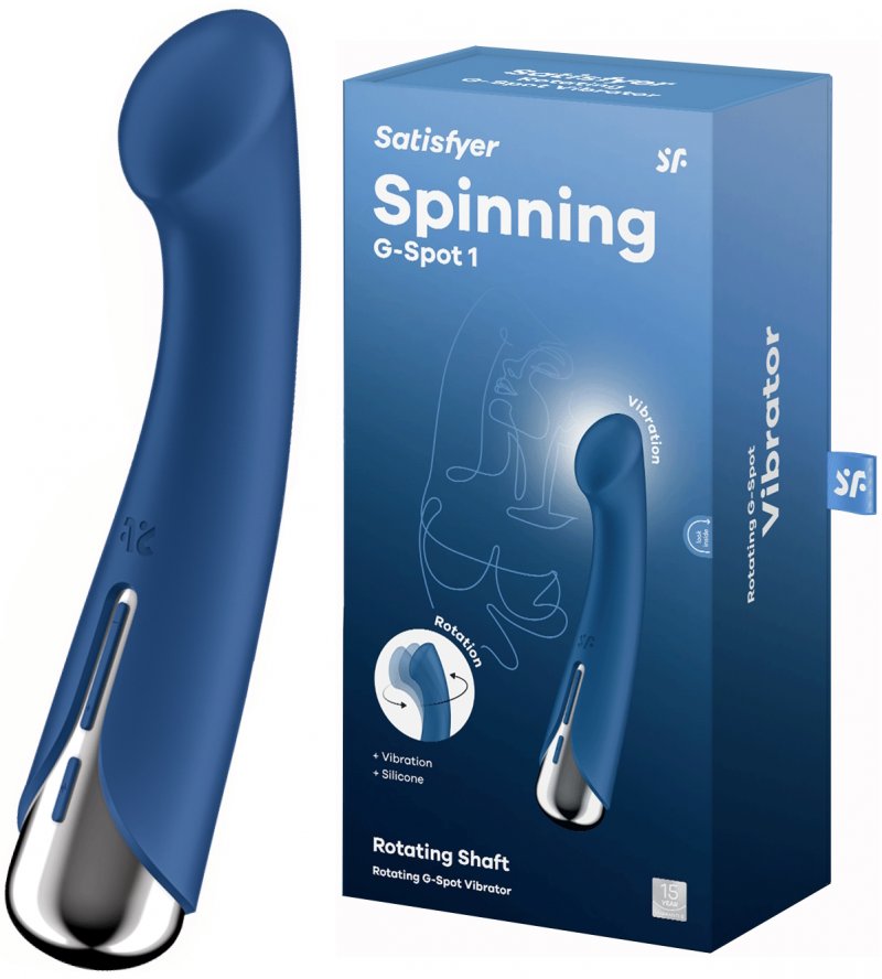 Вибратор для точки G с ротацией Satisfyer Spinning G-Spot 1 Blue