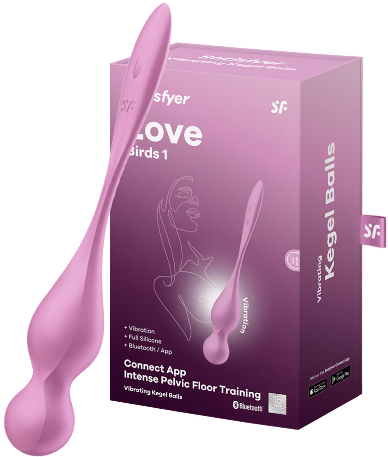 Вагинальные смарт-шарики с вибрацией Satisfyer Love Birds 1 розовые