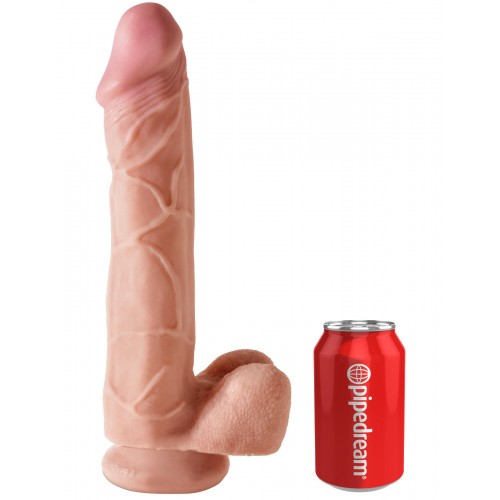 Фаллоимитатор на присоской King Cock Dual Density 12 in Cock with Balls