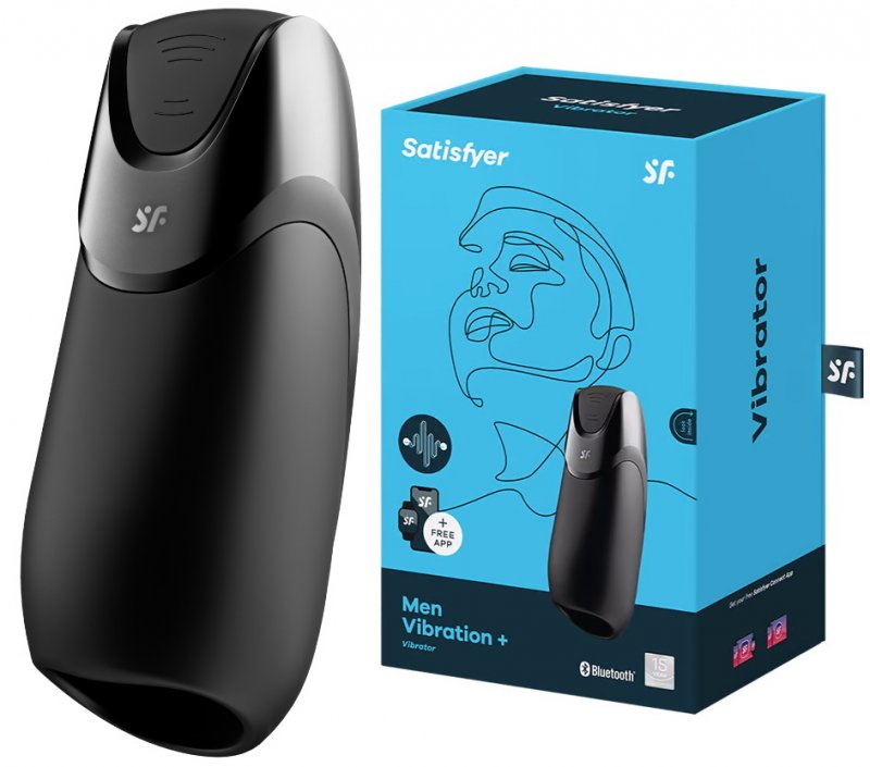 Смарт-мастурбатор с вибрацией Satisfyer Men Vibration+ ДЕФОРМИРОВАННАЯ УПАКОВКА