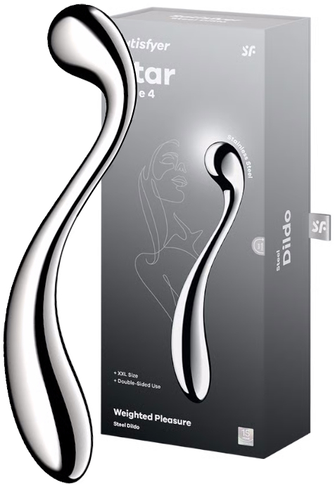 Двусторонний стальной стимулятор Satisfyer Star Force 4