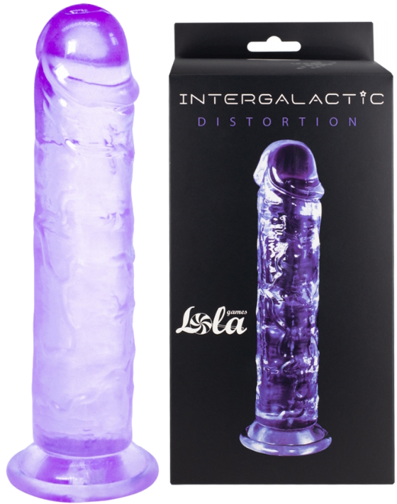 Прозрачный фаллоимитатор Intergalactic Distortion Purple