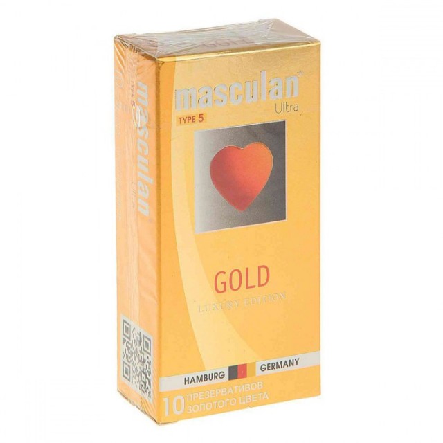 Презервативы Masculan Ultra Type 5 Gold золотые 10 шт 